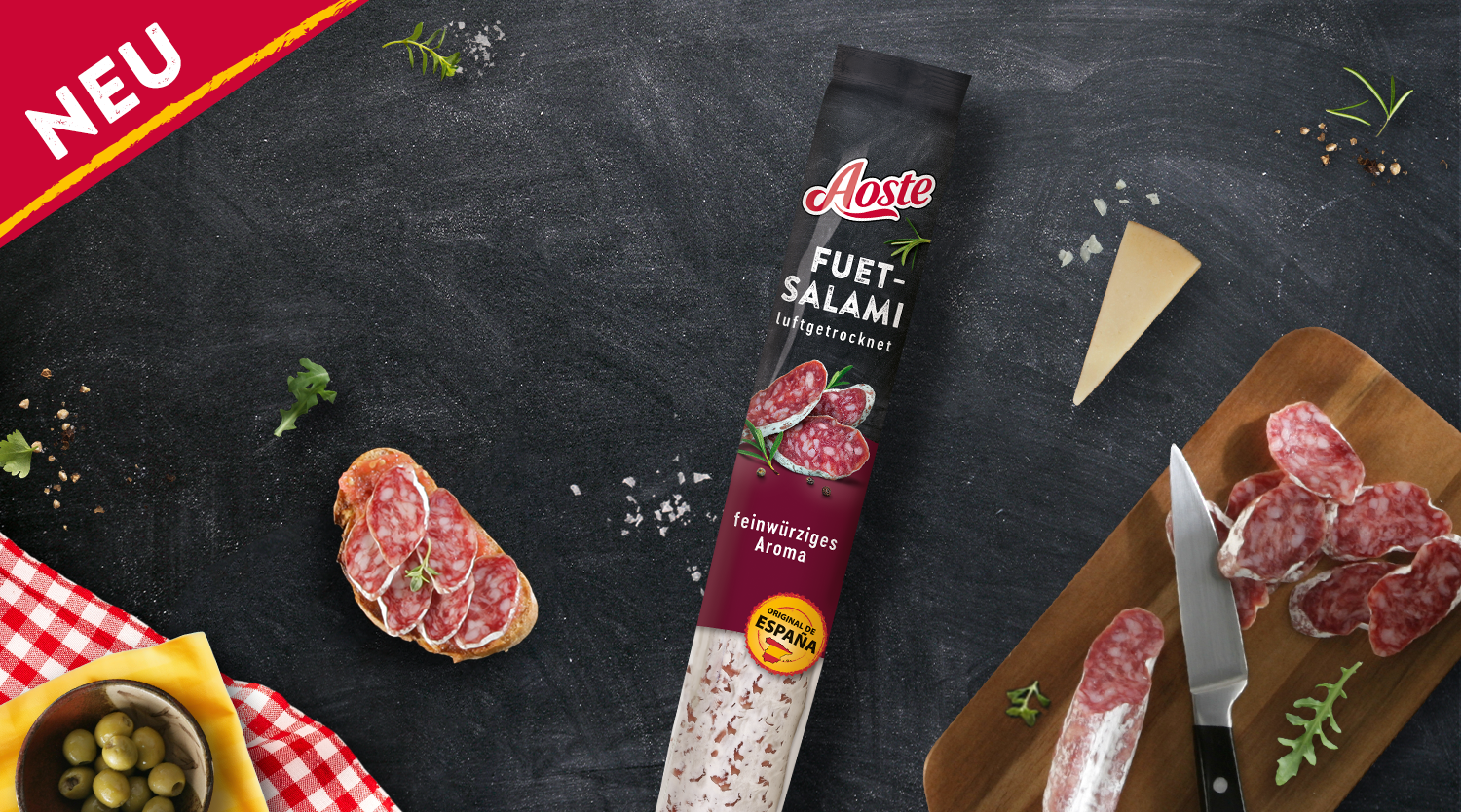 Überzeugt mit feiner Würze: Aoste Fuet-Salami.